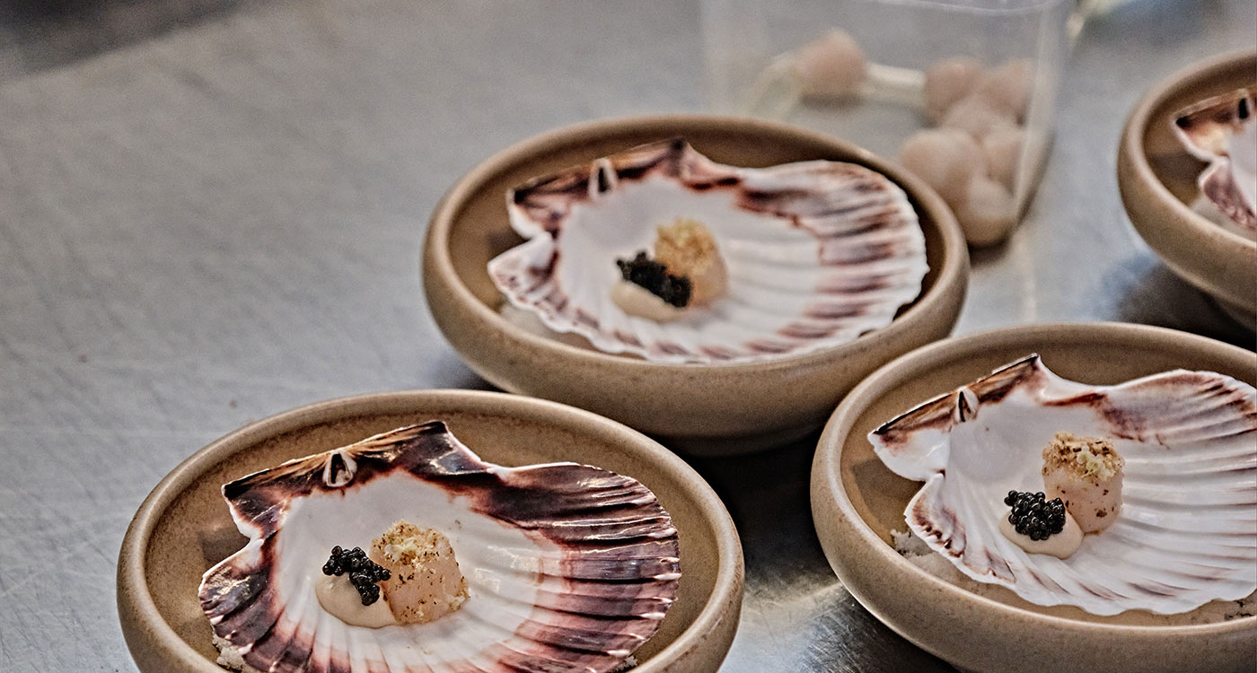 Muslingetallerkener på Aro