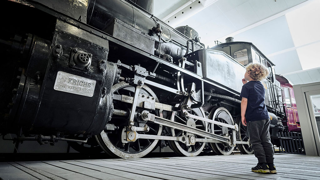 Barn på Danmarks Jernbanemuseum