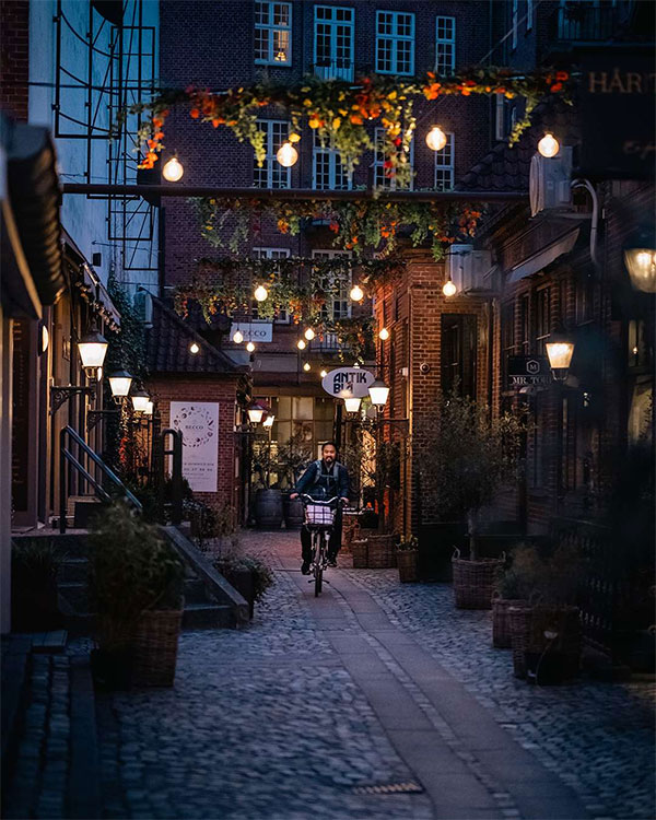 cyklist i vintapperstraede