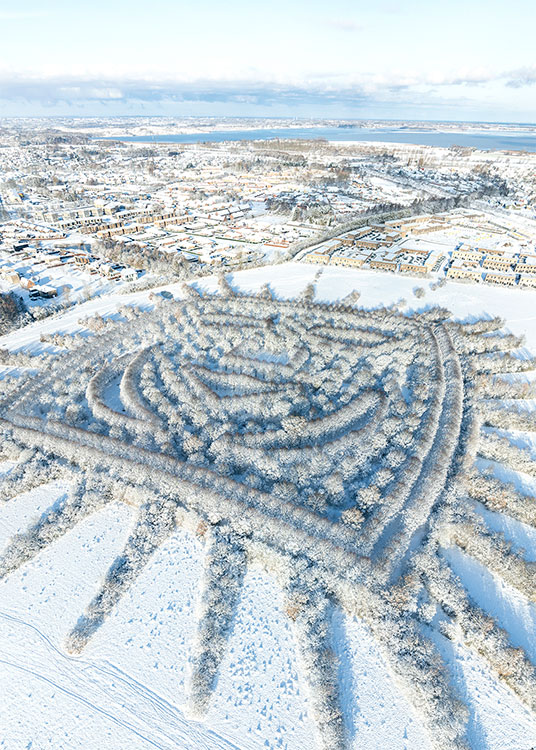 H.C. Andersen Skoven med sne