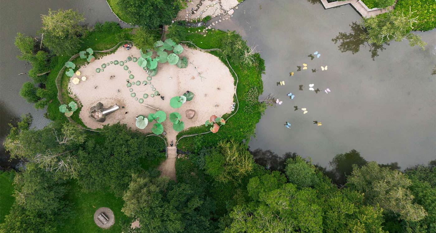 Legepladsen i Munkemose drone