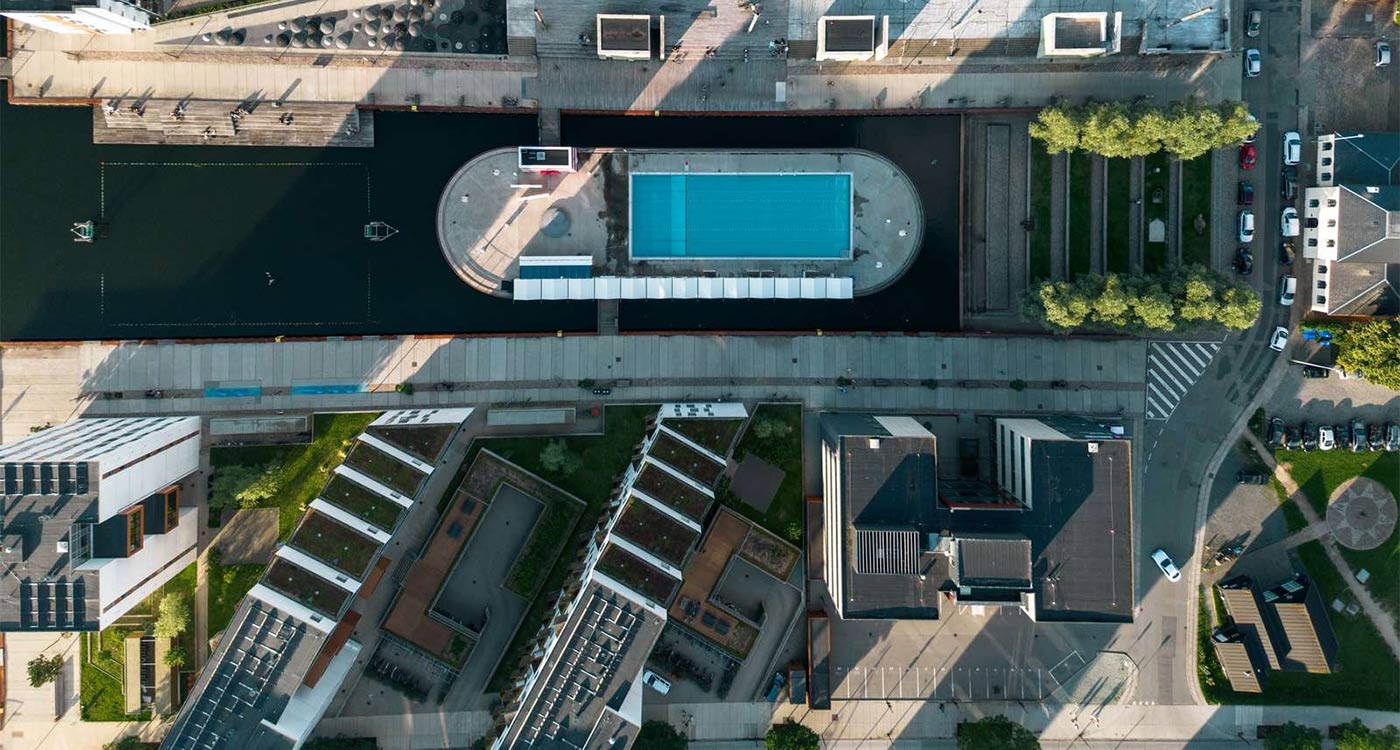 Odense Havnebad drone