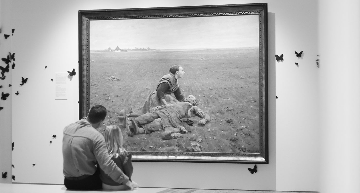 Far og datter på Brandts SH