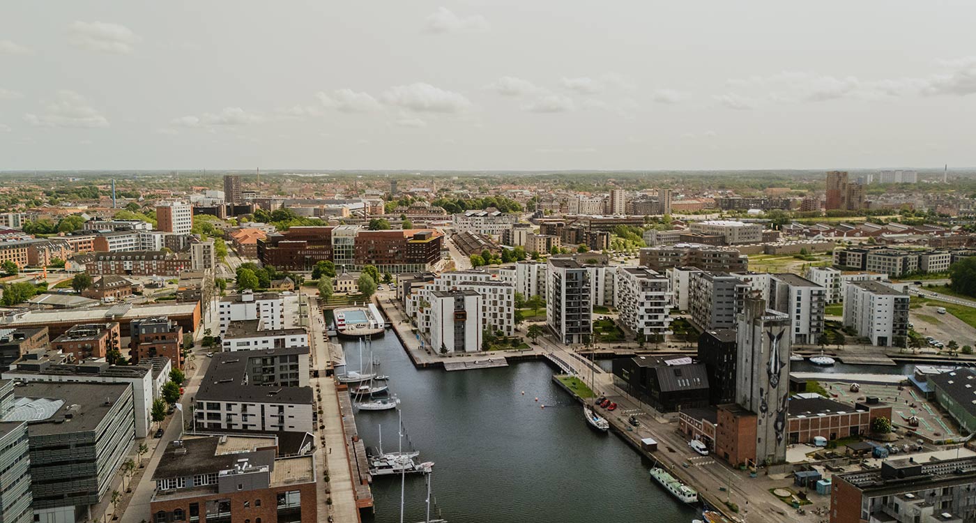 Dronebillede Odense Havn