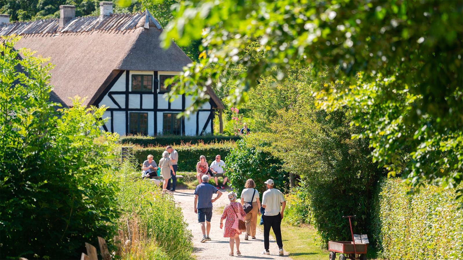 Den fynske landsby lige inden for indgangspartiet