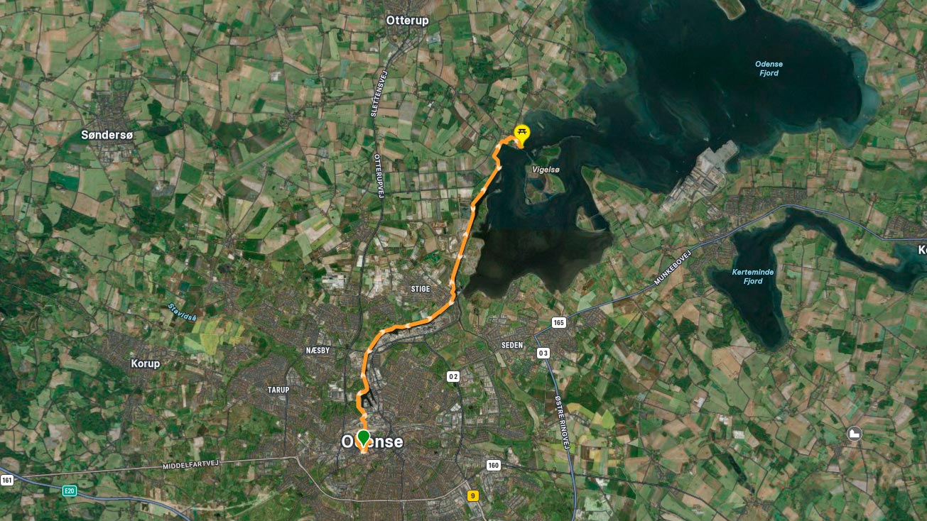 Odense - Klintebjerg cykelrute