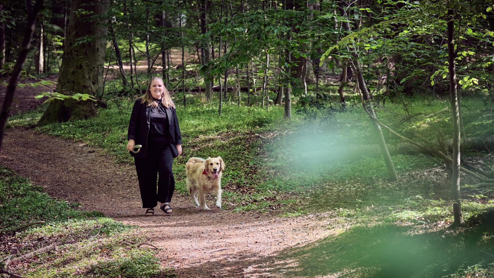 Helene Ottosen m hund