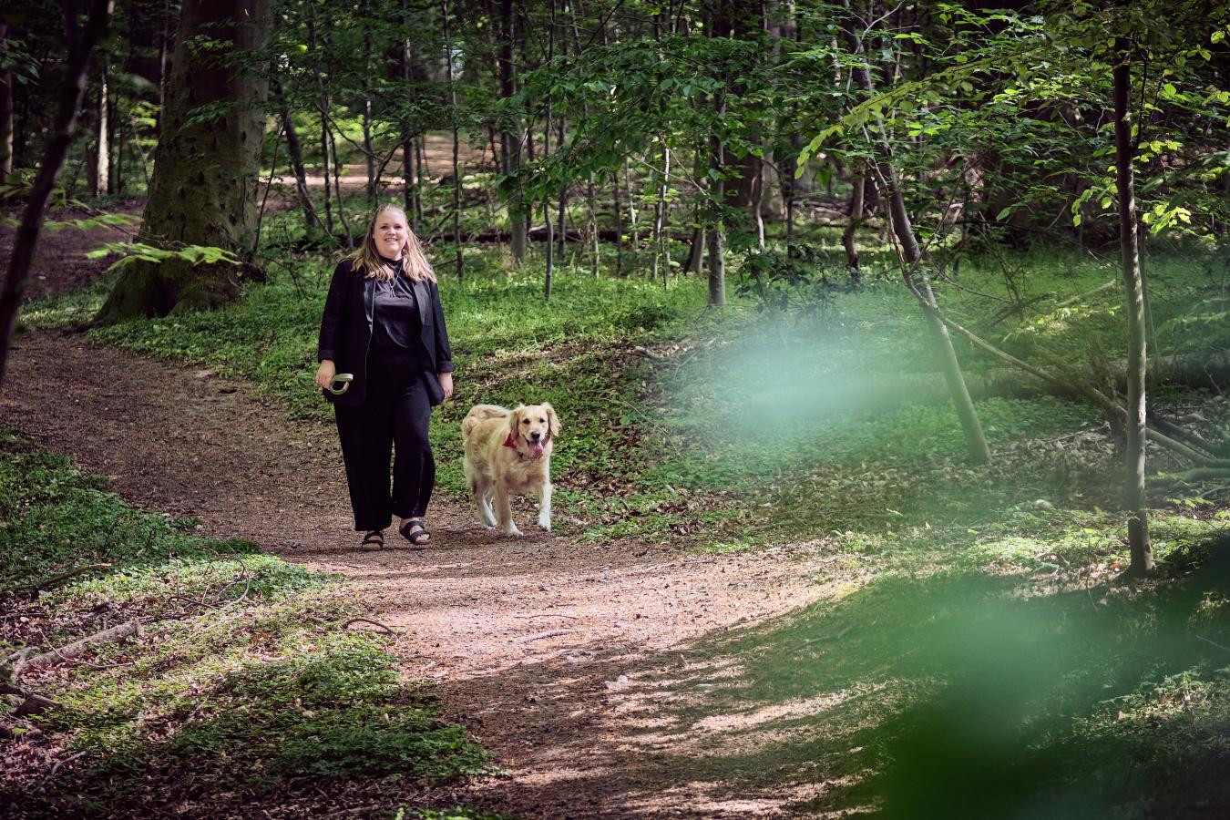 Helene Ottosen m hund