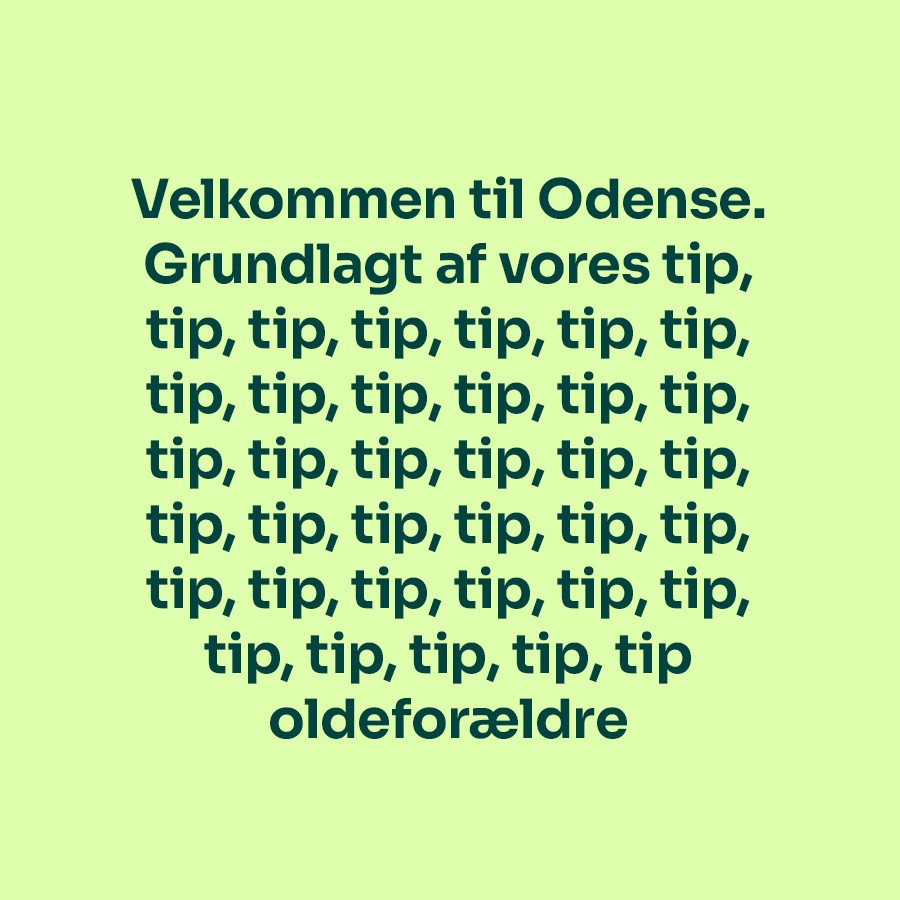 Velkommen tip tip tip