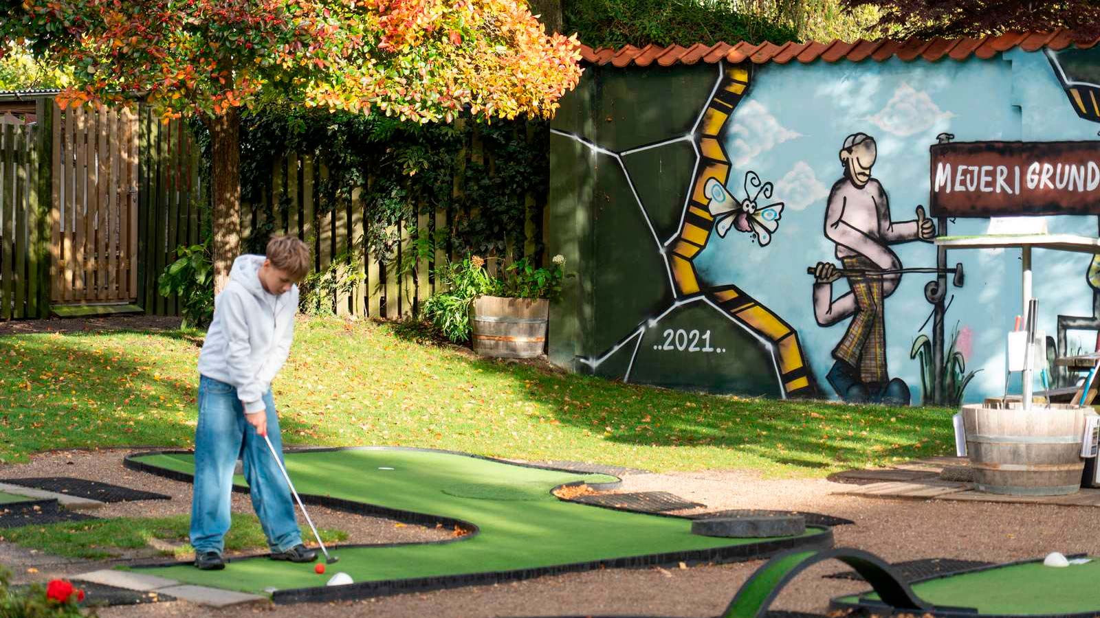 Minigolf på mejerigrunden på Vesterbro