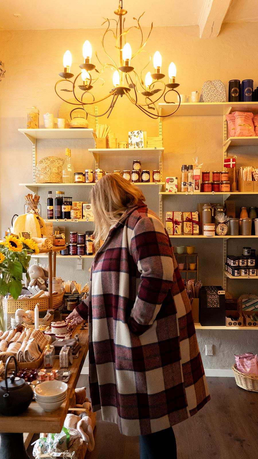 Pernille Redder i butik