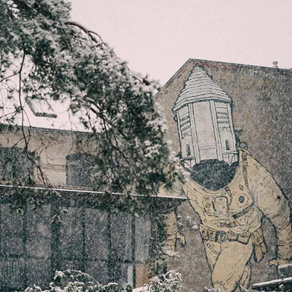Astronaut i snevejr