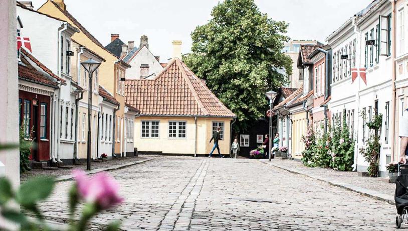 Walk towards Andersen's childhood home
