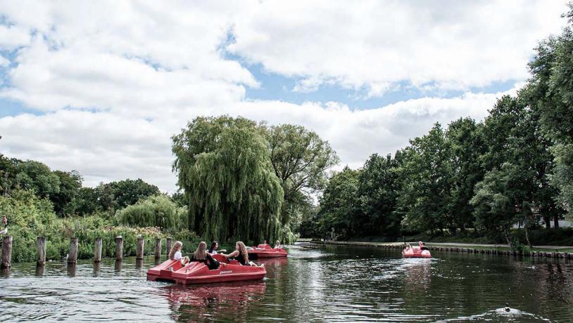 Pedalo on Odense River