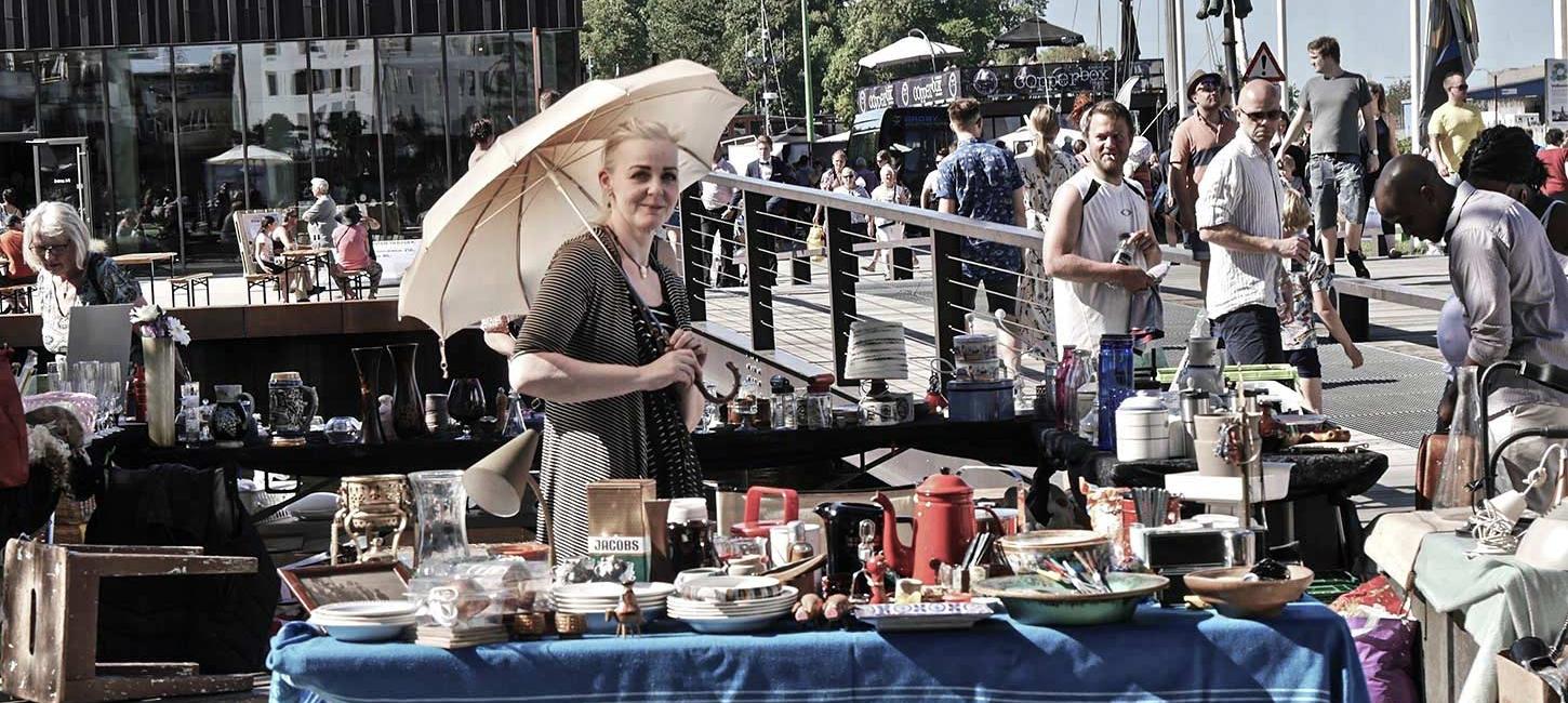 Flea Market on Odense Harbour