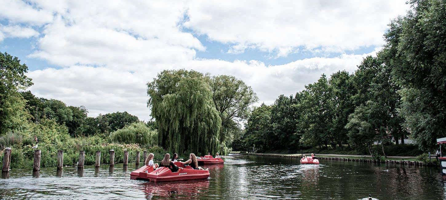 Pedalo on Odense River