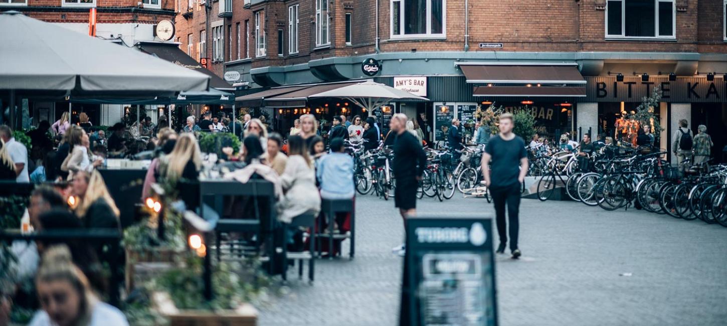 caféstemning på Gråbrødre Plads