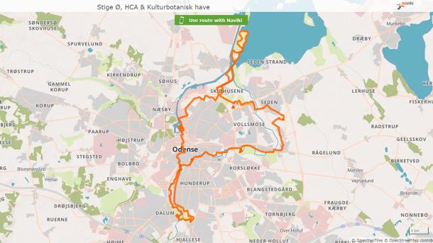 Stige Ø og Botanisk Have cykelrute