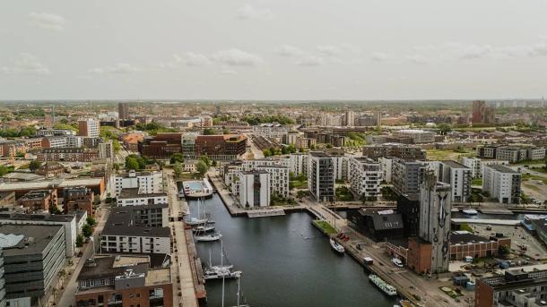 Dronebillede Odense Havn