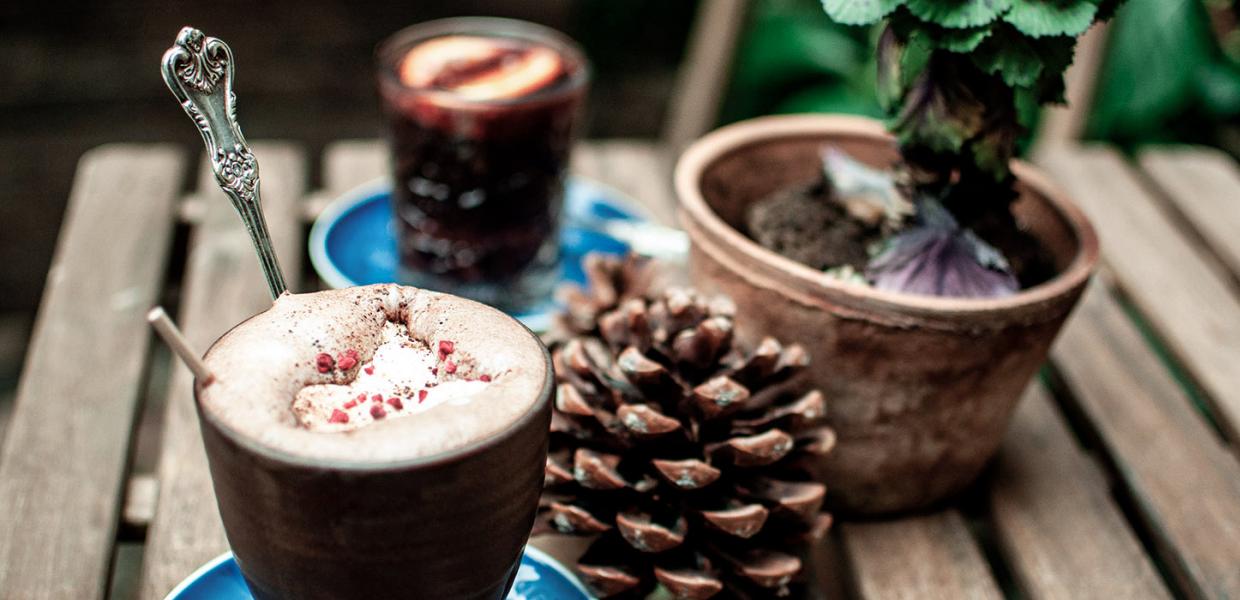 Kakao og glögg hos Fleurí
