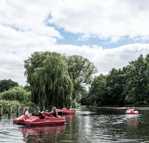 Pedalo on Odense River
