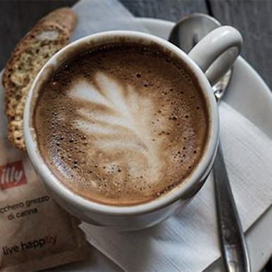 Delicious coffee at Fredo's Coffee Right