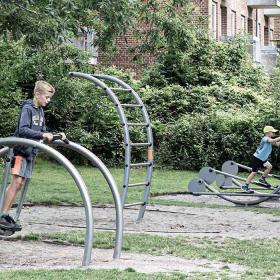 Fitness playground at the end of Påskestræde
