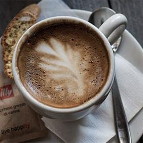 Delicious coffee at Fredo's Coffee Right