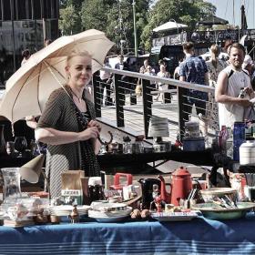 Flea Market on Odense Harbour