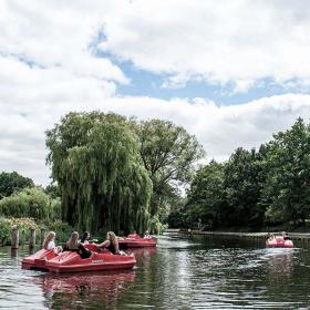 Pedalo on Odense River