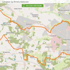 Langesø og Elmelundskoven cykelrute