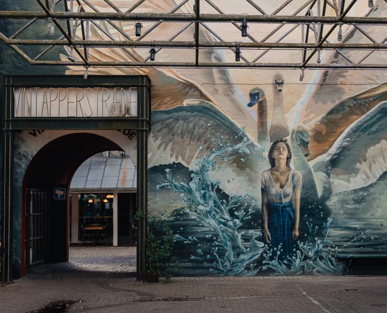 den grimme ælling street art