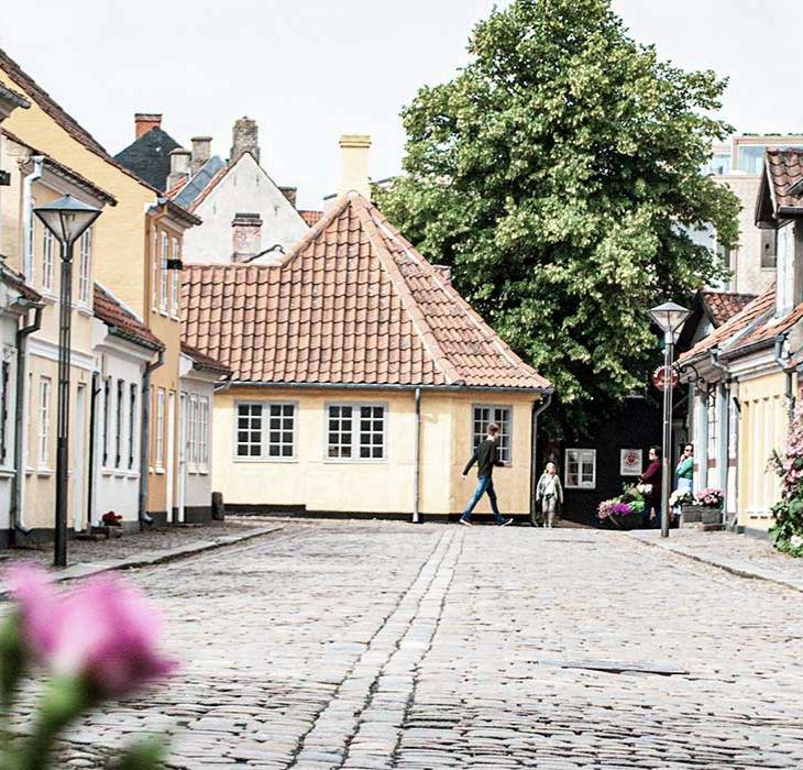 Walk towards Andersen's childhood home